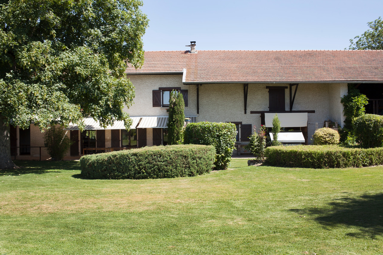 jardin du gite grands arbres au calme de la campagne